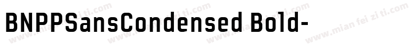 BNPPSansCondensed Bold字体转换